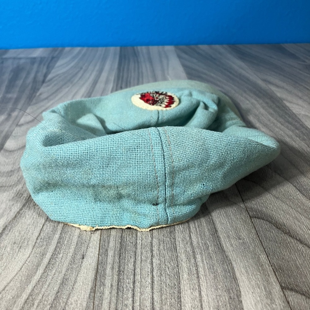 Atlanta Braves Hat Vintage Baseball Cap Men's Adjustable Blue‎ Green Underbrim - Picture 3 of 5